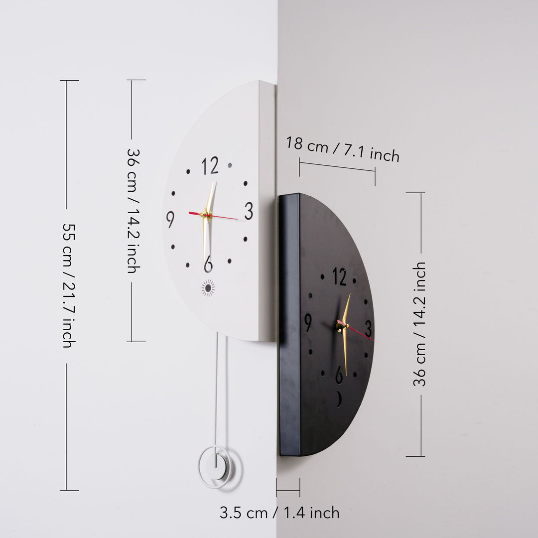 Buy farmhouse furniture Modern Farmhouse Solace &amp; Moon Wall Clock - Modern Cottage Farmhouse Furniture