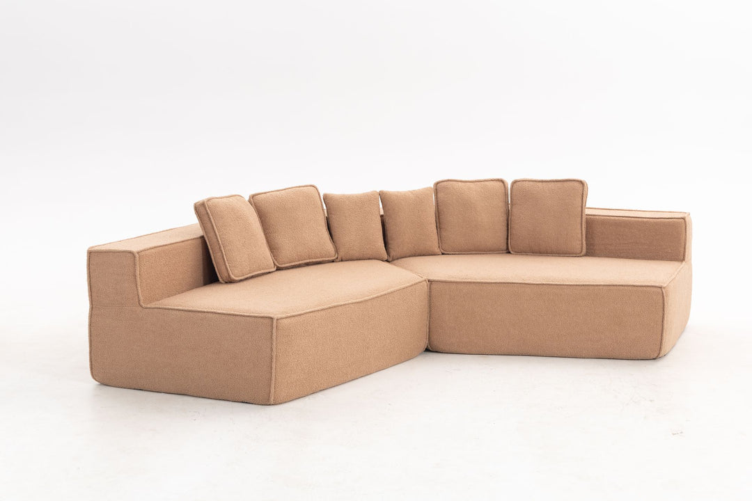 Buy farmhouse furniture The Haven • Extra Large Extra Wide Modular Modern Farmhouse Compressed Sofa - Modern Cottage Farmhouse Furniture