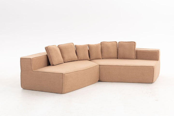 Buy farmhouse furniture The Haven • Extra Large Extra Wide Modular Modern Farmhouse Compressed Sofa - Modern Cottage Farmhouse Furniture