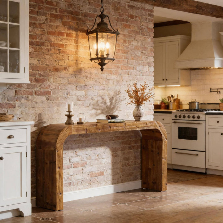 Buy farmhouse furniture Farmhouse Wood Foyer Console Table - Modern Cottage Farmhouse Furniture