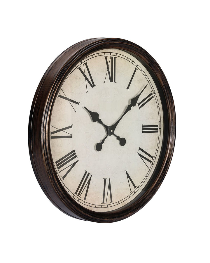 Buy farmhouse furniture 20 in Wall Clock Roman Numerals, Battery Operated Non Ticking Silent - Modern Cottage Farmhouse Furniture