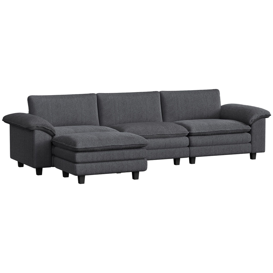 Buy farmhouse furniture Modern Farmhouse Dark Gray L Shaped Couch - Modern Cottage Farmhouse Furniture