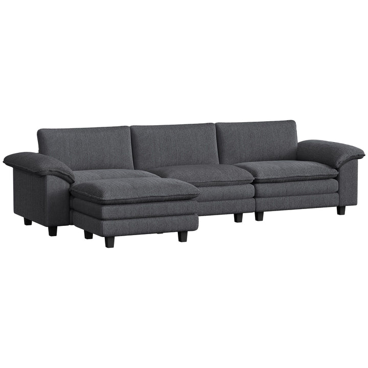 Buy farmhouse furniture Modern Farmhouse Dark Gray L Shaped Couch - Modern Cottage Farmhouse Furniture