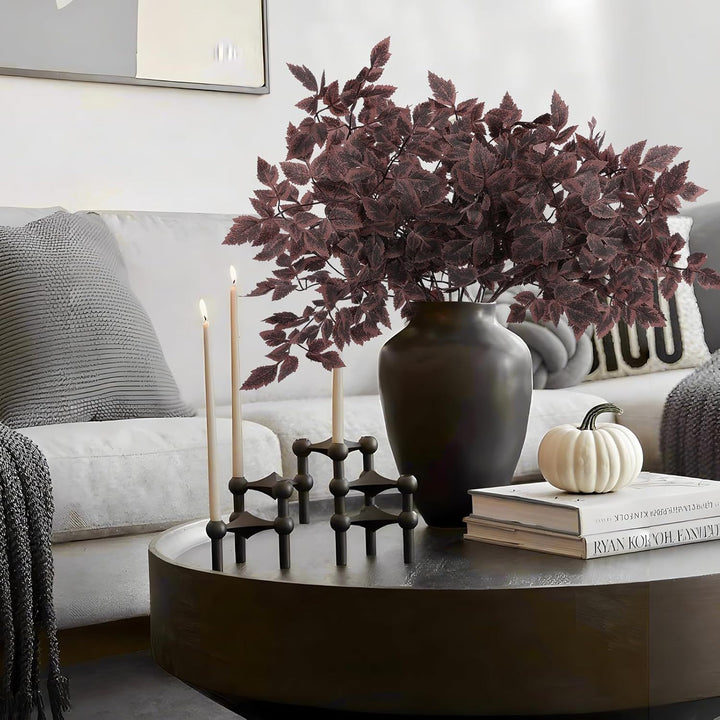 Buy farmhouse furniture Deep Purple Farmhouse Style Artificial Cimicifuga Branch 8-Pack - Modern Cottage Farmhouse Furniture