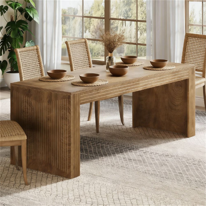 Buy farmhouse furniture Best Farmhouse Dining Table | Large Rustic Wooden Kitchen Dining Table - Modern Cottage Farmhouse Furniture