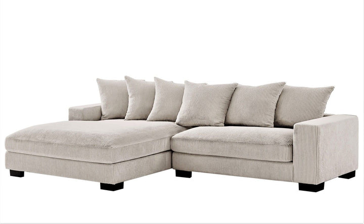 Buy farmhouse furniture Oversized Modern Farmhouse Two-Piece Left Facing Upholstered Sofa Couch - Modern Cottage Farmhouse Furniture