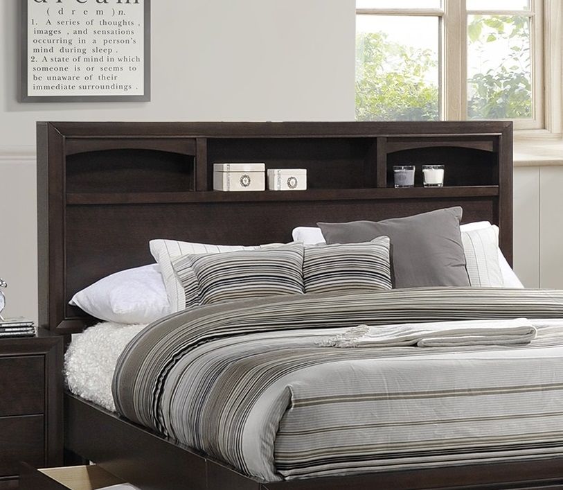 Buy farmhouse furniture Modern bedroom Storage Eastern King Size Bed Drawers Storage Headboard Footboard 1pc Bed Only. - Modern Cottage Farmhouse Furniture