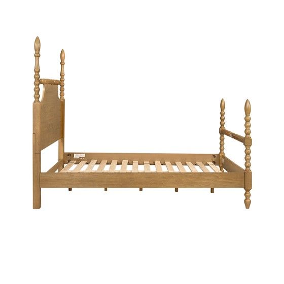 Buy farmhouse furniture The Lily Arce | Tradition Real Wood Farmhouse Queen Bed Frame - Modern Cottage Farmhouse Furniture
