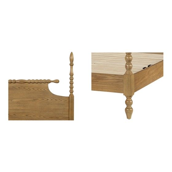 Buy farmhouse furniture The Lily Arce | Tradition Real Wood Farmhouse Queen Bed Frame - Modern Cottage Farmhouse Furniture