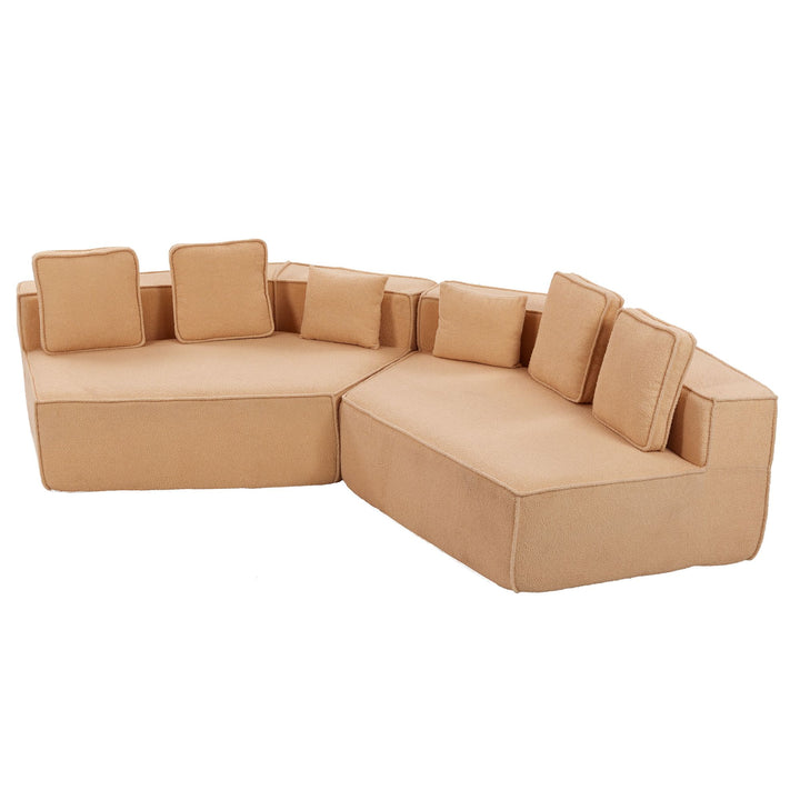 Buy farmhouse furniture The Haven • Extra Large Extra Wide Modular Modern Farmhouse Compressed Sofa - Modern Cottage Farmhouse Furniture