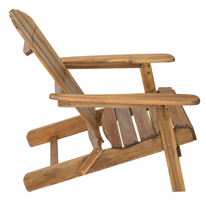 Buy farmhouse furniture Teak Wooden Outdoor Folding Adirondack Contemporary Accent Chair - Modern Cottage Farmhouse Furniture