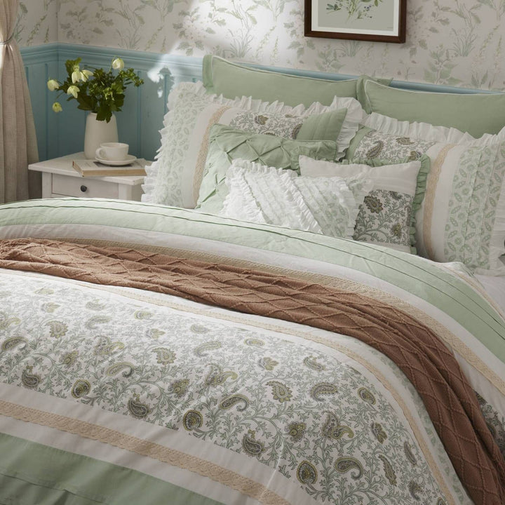 Buy farmhouse furniture 9 Piece Cotton Percale Comforter Set King - Modern Cottage Farmhouse Furniture