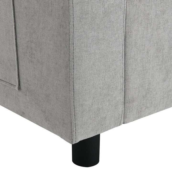 Buy farmhouse furniture Modern Farmhouse Grey Three Seater Sofa Couch - Modern Cottage Farmhouse Furniture