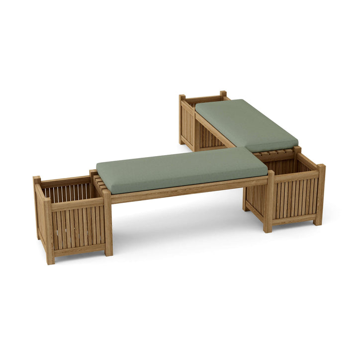 Buy farmhouse furniture Autumn Amber Acres | Round Real Wood Farmhouse Planter Bench - Modern Cottage Farmhouse Furniture