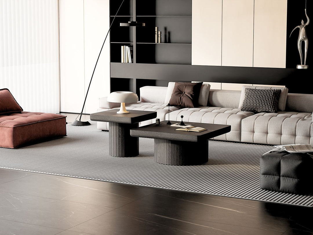 Buy farmhouse furniture Best Farmhouse Coffee Table Set | Wood Nesting Tables for Living Room - Modern Cottage Farmhouse Furniture