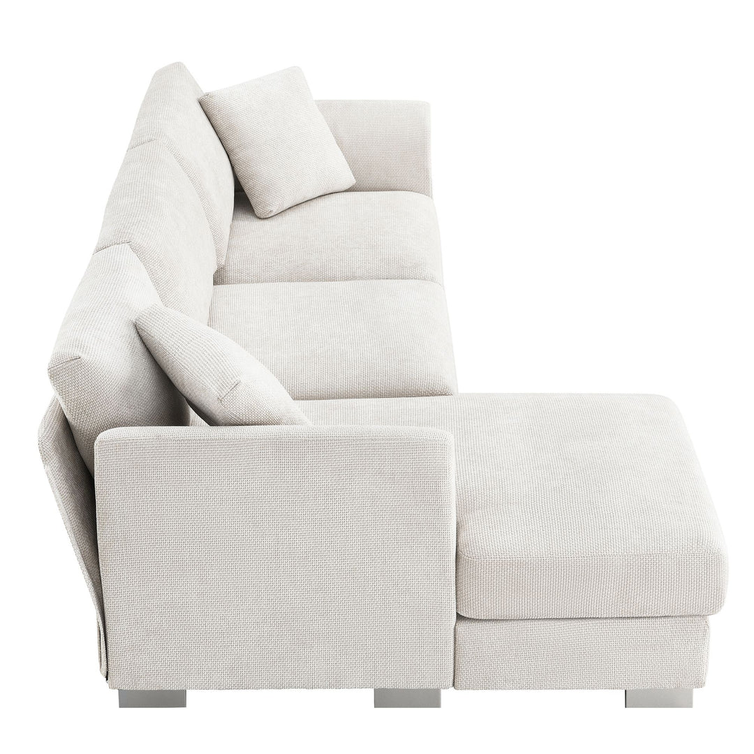 Buy farmhouse furniture Maison Blanc Sofa | Ivory Large Modern Farmhouse Sofa Couch - Modern Cottage Farmhouse Furniture