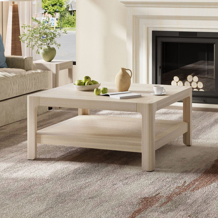 Buy farmhouse furniture Modern Farmhouse Coffee Table with Soft Rounded Profile - Modern Cottage Farmhouse Furniture