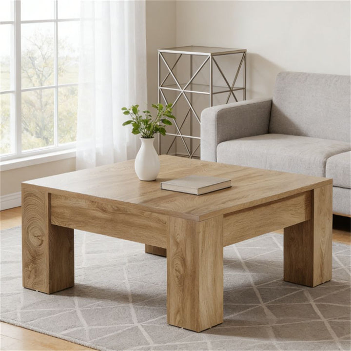 Buy farmhouse furniture Small Square Cottage Farmhouse Coffee Table - Modern Cottage Farmhouse Furniture
