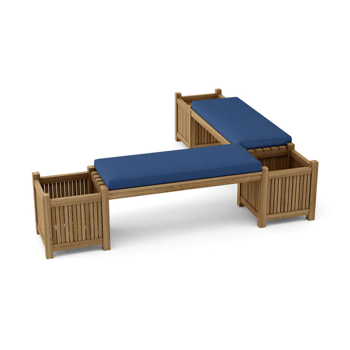 Buy farmhouse furniture Autumn Amber Acres | Round Real Wood Farmhouse Planter Bench - Modern Cottage Farmhouse Furniture