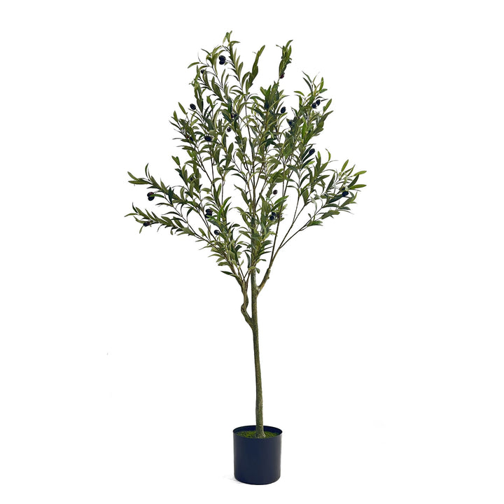 Buy farmhouse furniture 59 Inch Large Artificial Mediterranean Olive Tree, - Modern Cottage Farmhouse Furniture