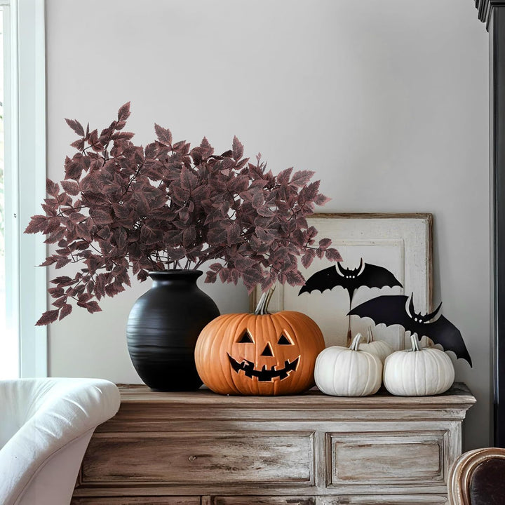 Buy farmhouse furniture Deep Purple Farmhouse Style Artificial Cimicifuga Branch 8-Pack - Modern Cottage Farmhouse Furniture