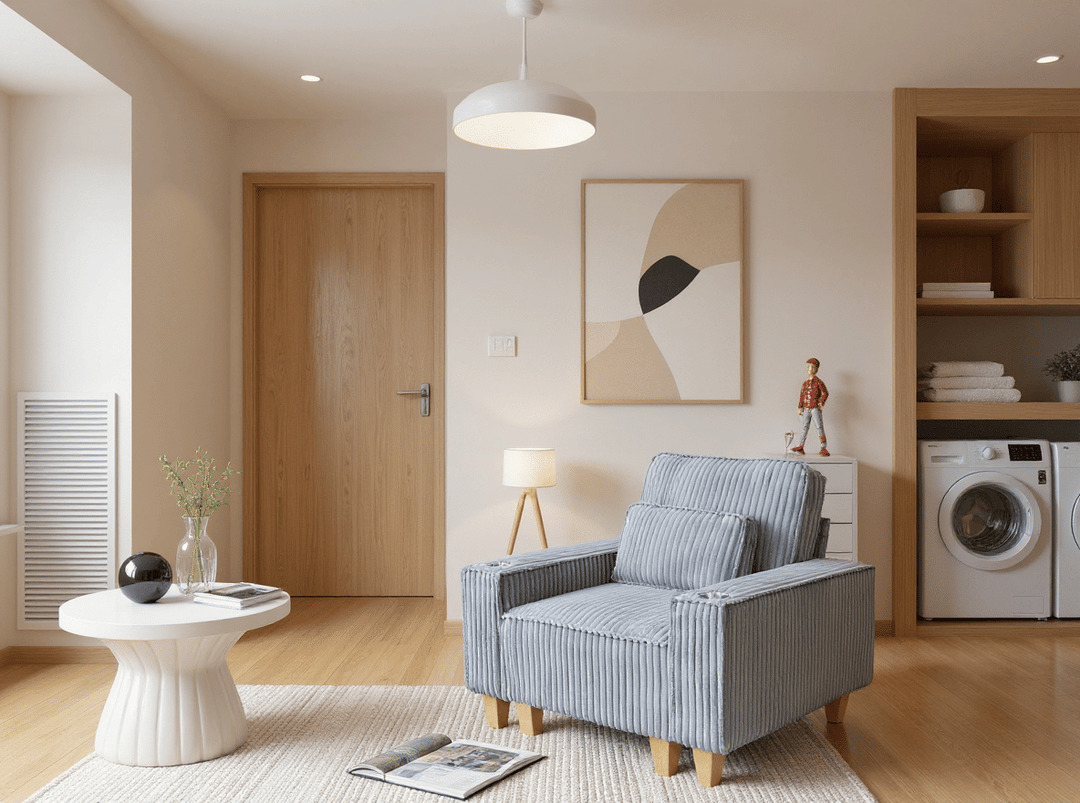 Buy farmhouse furniture Beige Modern Contemporary Cottage Accent Chair - Modern Cottage Farmhouse Furniture