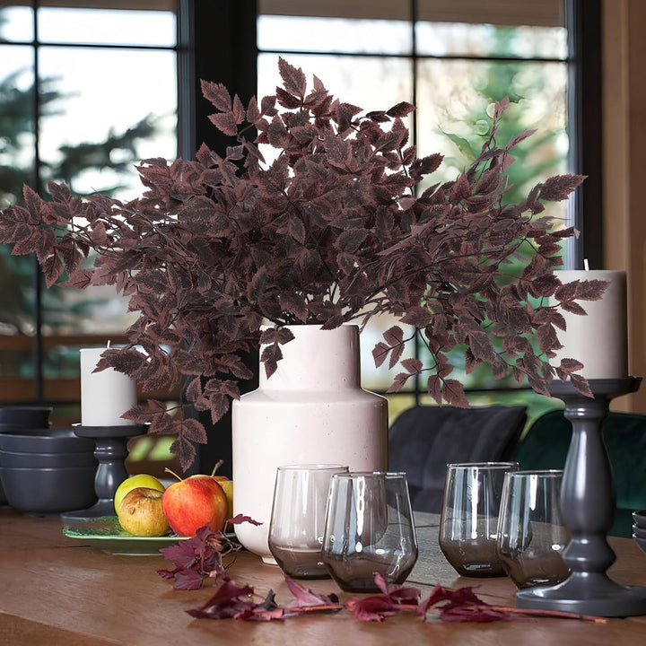 Buy farmhouse furniture Deep Purple Farmhouse Style Artificial Cimicifuga Branch 8-Pack - Modern Cottage Farmhouse Furniture