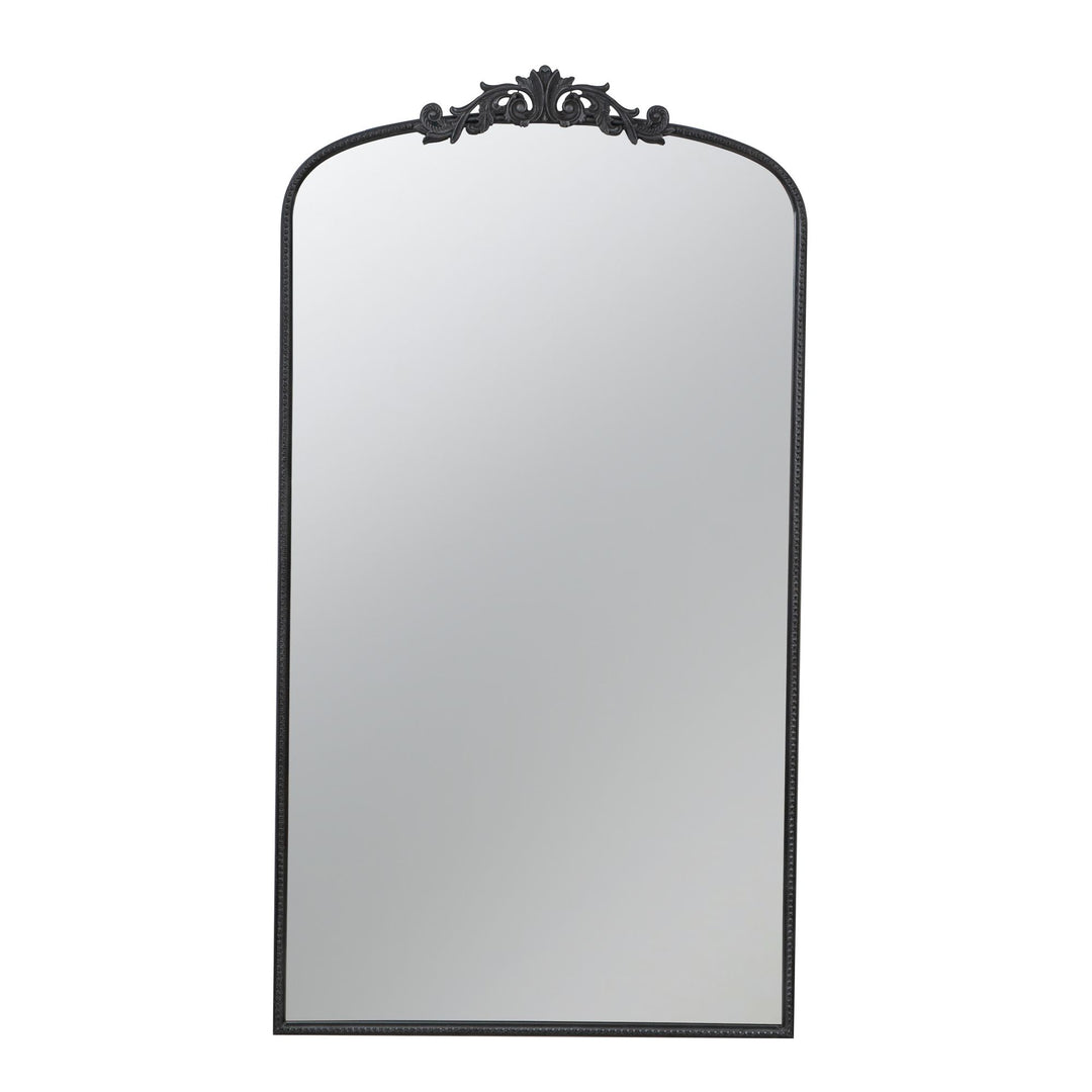 Buy farmhouse furniture Les Saules | Elegant Modern Farmhouse Black Contemporary Large Arched Full Length Mirror - Modern Cottage Farmhouse Furniture