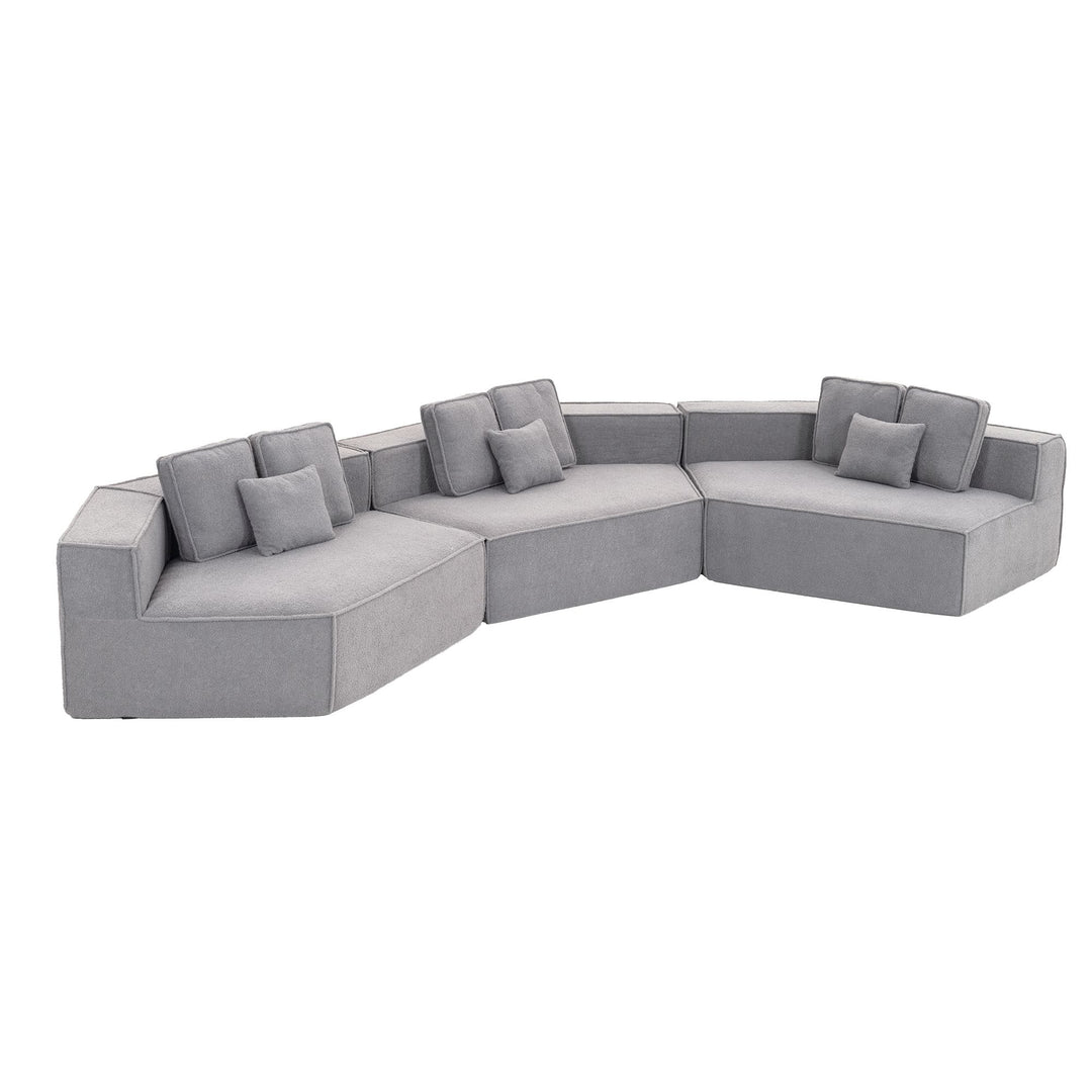 Buy farmhouse furniture Lily • Extra Large Extra Wide Modular Modern Farmhouse Compressed Sofa - Modern Cottage Farmhouse Furniture