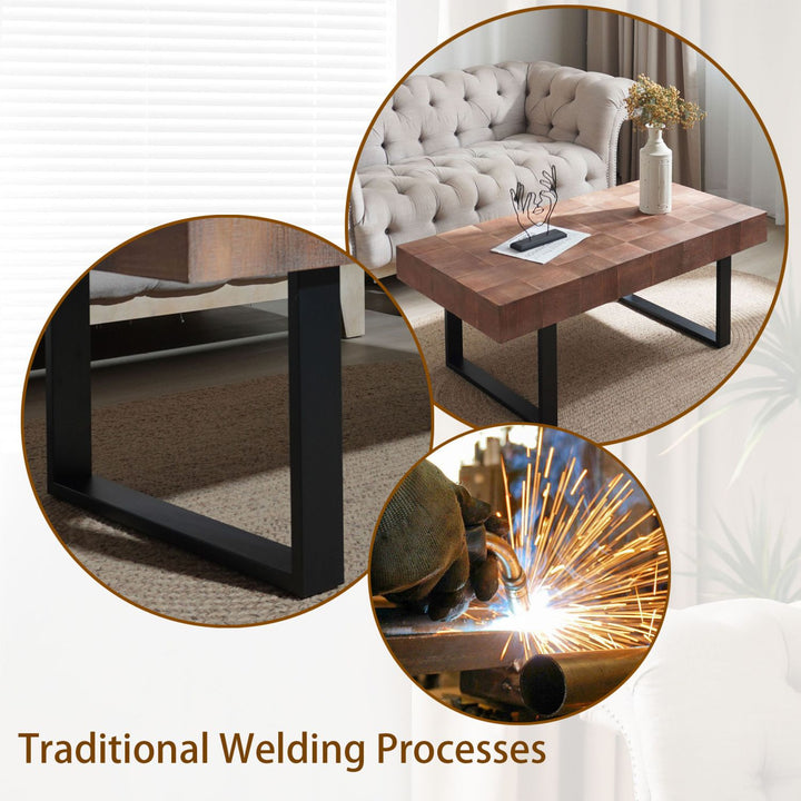 Buy farmhouse furniture Best Handcrafted Rustic Farmhouse Wood Coffee Table | Cottage Farmhouse Living Room - Modern Cottage Farmhouse Furniture