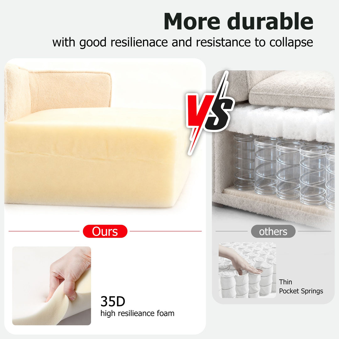 Buy farmhouse furniture The Haven • Extra Large Extra Wide Modular Modern Farmhouse Compressed Sofa - Modern Cottage Farmhouse Furniture