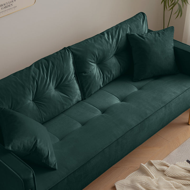 Buy farmhouse furniture Modern Farmhouse Cottage Upholstered 3-Seater Sofa Couch - Modern Cottage Farmhouse Furniture