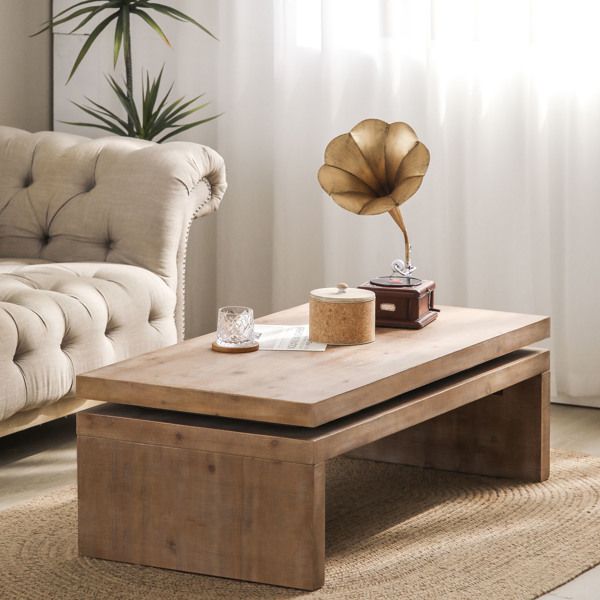Buy farmhouse furniture Modern Rustic Wood Farmhouse Cottage Coffee Table - Modern Cottage Farmhouse Furniture
