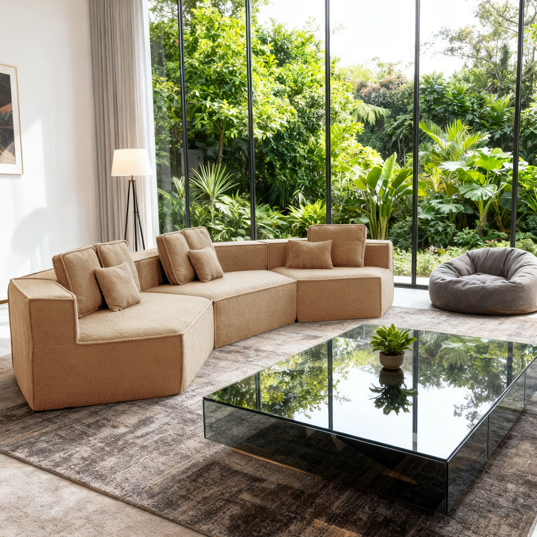 Buy farmhouse furniture Lily • Extra Large Extra Wide Modular Modern Farmhouse Compressed Sofa - Modern Cottage Farmhouse Furniture