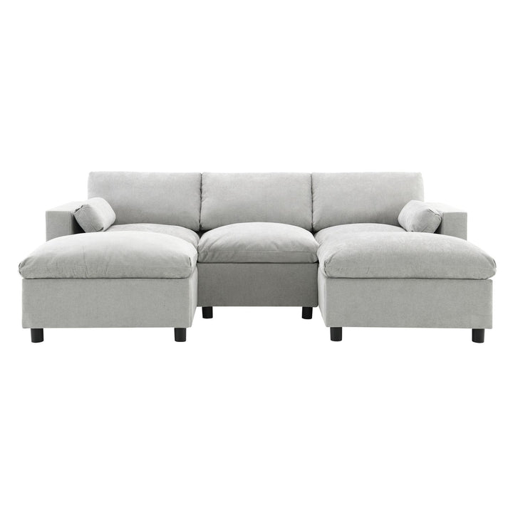 Buy farmhouse furniture Modern Farmhouse Grey Three Seater Sofa Couch - Modern Cottage Farmhouse Furniture