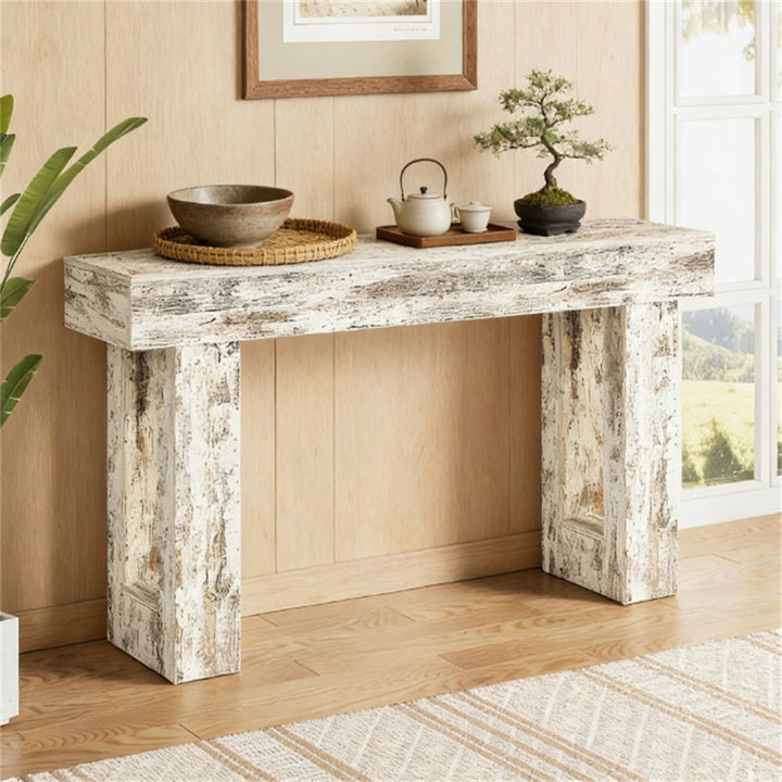 Buy farmhouse furniture Rustic Farmhouse Foyer Table Console - Modern Cottage Farmhouse Furniture
