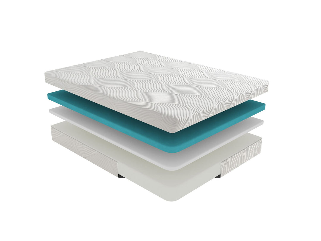 Buy farmhouse furniture Gel-Infused Memory Foam Mattress | 10" California King, Firm - Modern Cottage Farmhouse Furniture