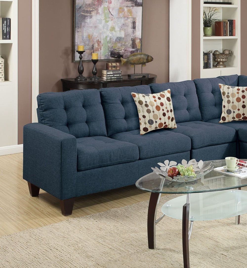 Buy farmhouse furniture Blue Modern Farmhouse Sofa Couch - Modern Cottage Farmhouse Furniture
