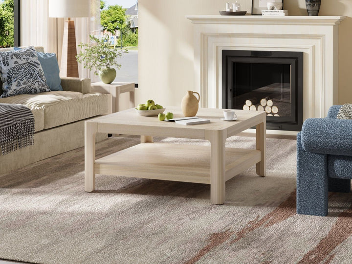 Buy farmhouse furniture Modern Farmhouse Coffee Table with Soft Rounded Profile - Modern Cottage Farmhouse Furniture