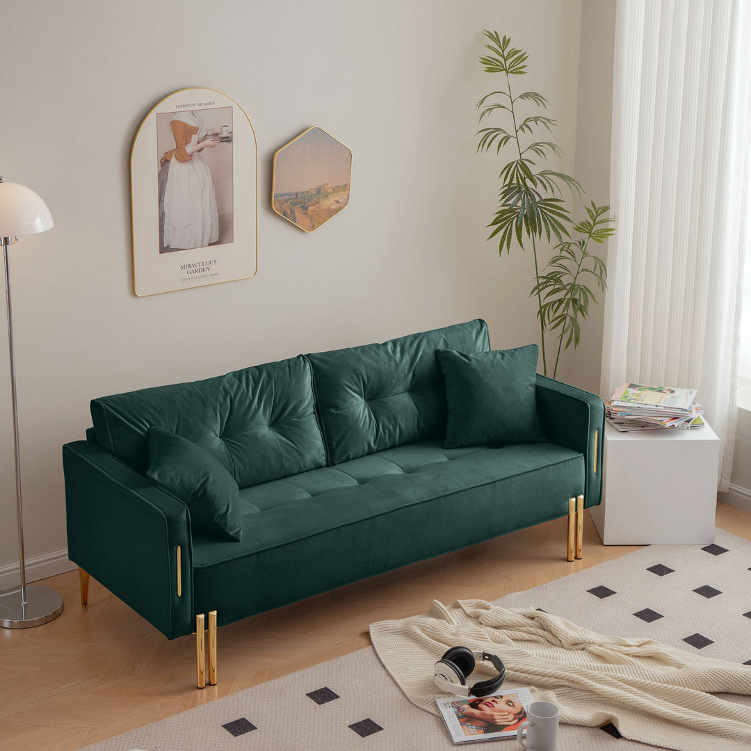 Buy farmhouse furniture Modern Farmhouse Cottage Upholstered 3-Seater Sofa Couch - Modern Cottage Farmhouse Furniture