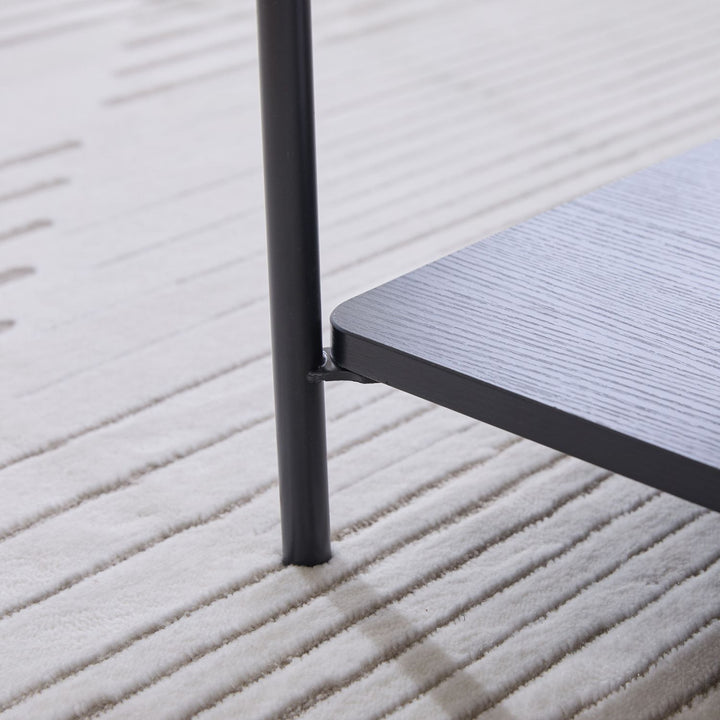 Buy farmhouse furniture Best Farmhouse Wide Upholstered Tufted Foot Rest with Black Metal Legs - Modern Cottage Farmhouse Furniture