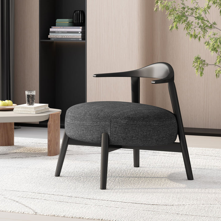 Buy farmhouse furniture Modern Dark Gray Contemporary Accent Chair - Modern Cottage Farmhouse Furniture