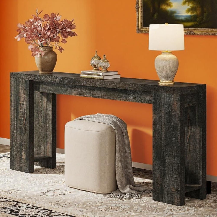 Buy farmhouse furniture Console Table Wood Sofa Table Entryway Accent Table - Modern Cottage Farmhouse Furniture