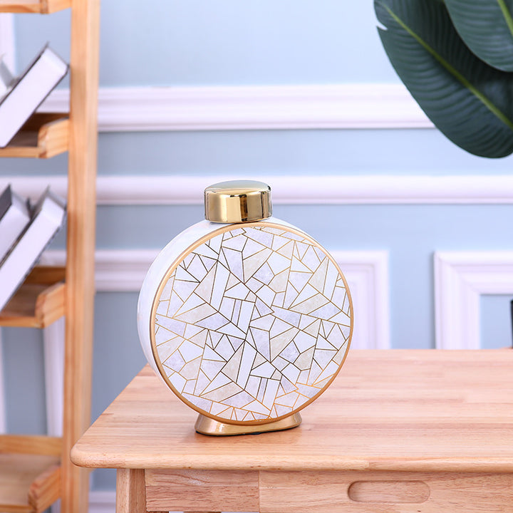 Villapiana Scalo | Mediterranean European-style Luxury Ceramic Vase - Mediterranean Italian Contemporary Home Decor Furniture