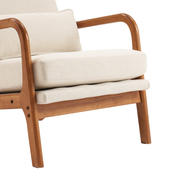 Valencia Mediterranean Farmhouse Linen Contemporary Accent Chair - Mediterranean Italian Contemporary Home Decor Furniture