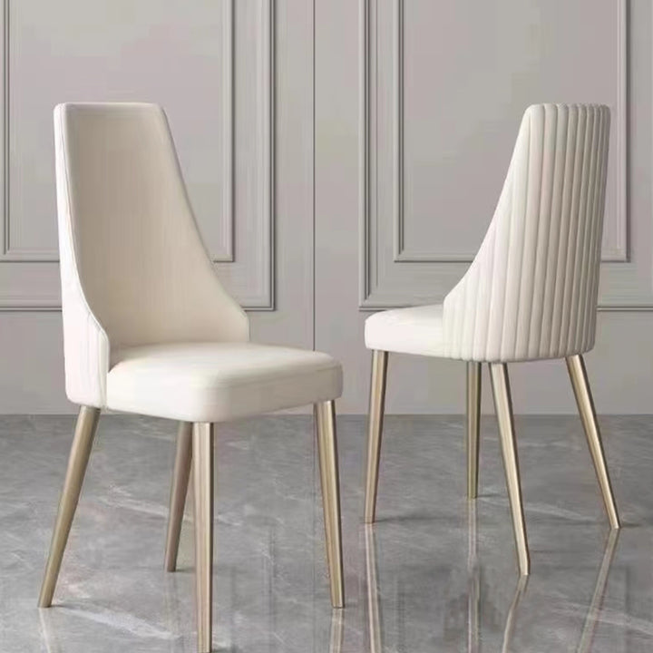 The Siena Set Of 2 Mediterranean Farmhouse White Modern Dining Contemporary Accent Chairs - Mediterranean Italian Contemporary Home Decor Furniture