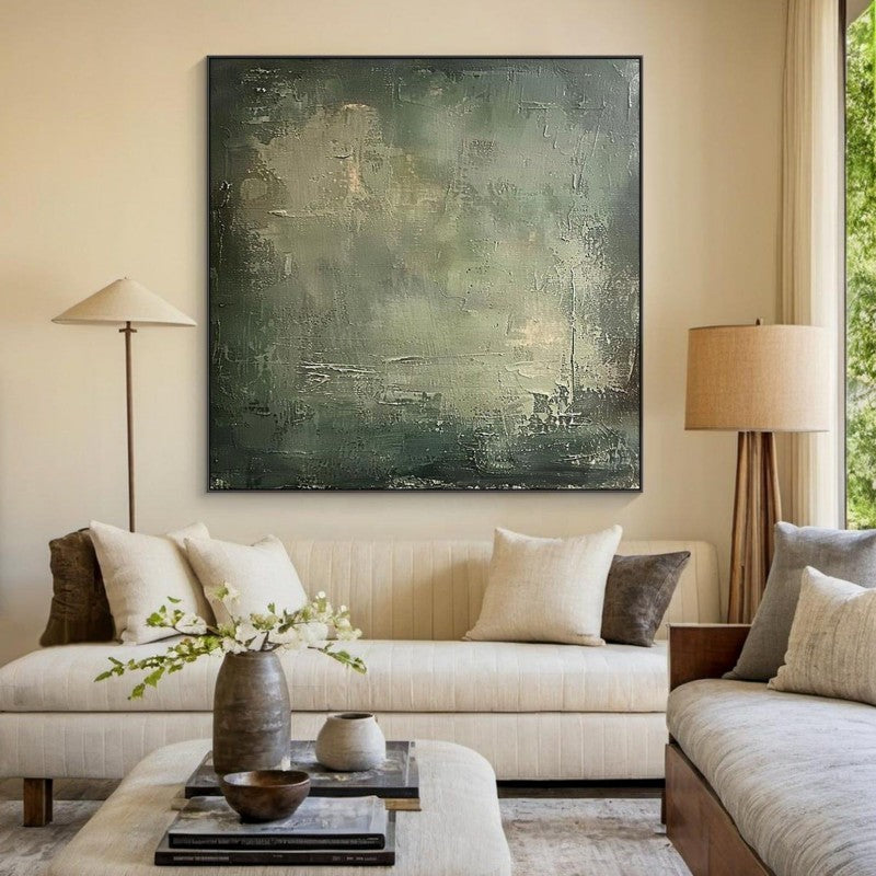 Buy farmhouse furniture Ravello Olive Green Mediterranean Abstract Wall Piece - Modern Cottage Farmhouse Furniture
