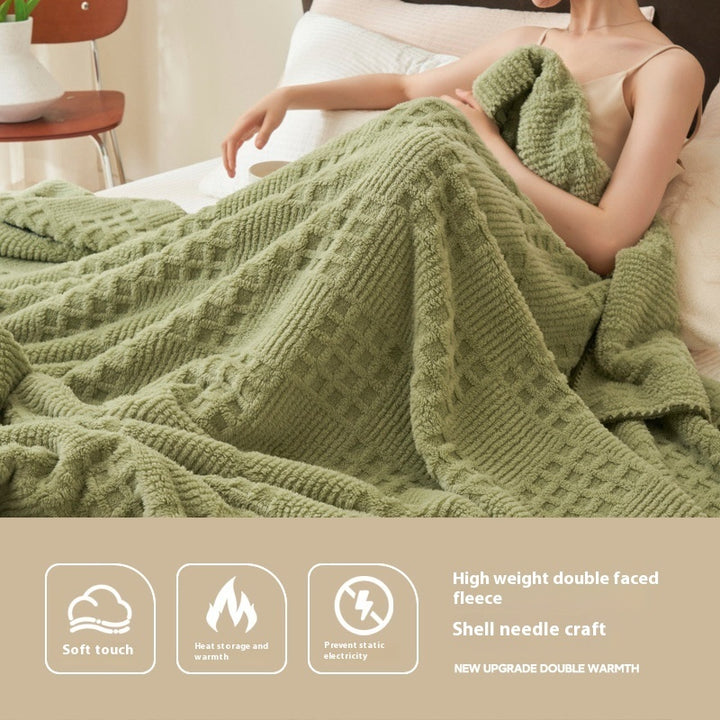 Buy farmhouse furniture Saddle Ridge | Beautiful Beige Modern Farmhouse Throw Blanket - Modern Cottage Farmhouse Furniture