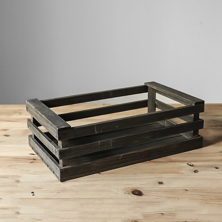 Dasos | Mediterranean Farmhouse Wooden Basket - Mediterranean Italian Contemporary Home Decor Furniture