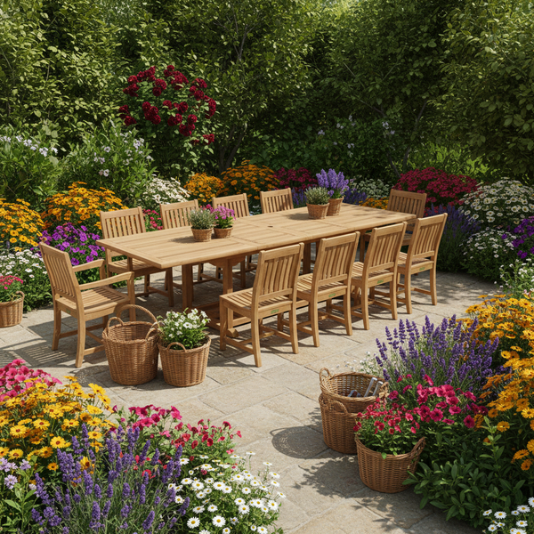 Buy farmhouse furniture Amber Harvest Modern Farmhouse Real Wood Dining Table Set - Modern Cottage Farmhouse Furniture